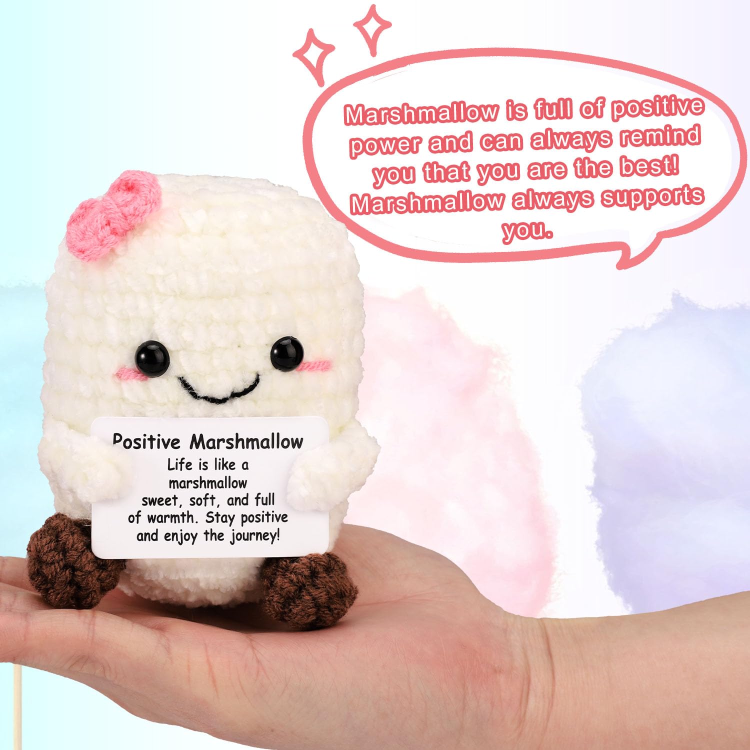 Amazon.com: TOYMIS Positive Marshmallow, 3.15 Inch Emotional